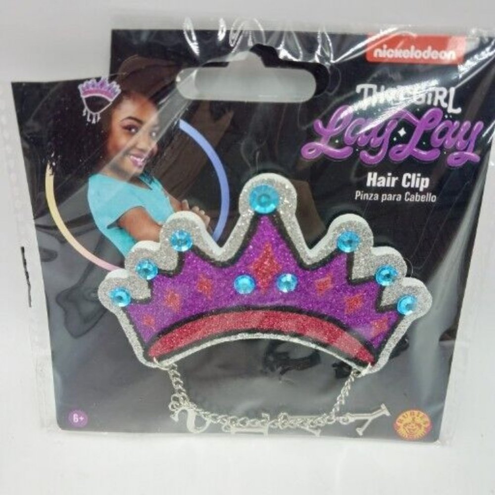 That Girl Lay Lay Barrette Hair Clip Slay Glitter Crown Nickelodeon Kids Show